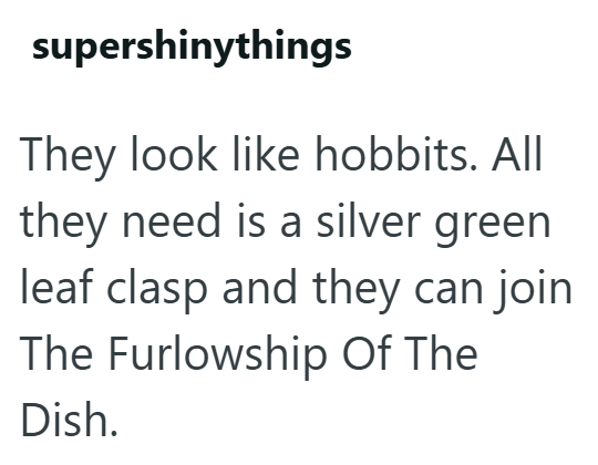 supershinythings They look like hobbits. All they need is a silver green leaf clasp and they can join The Furlowship Of The Dish.