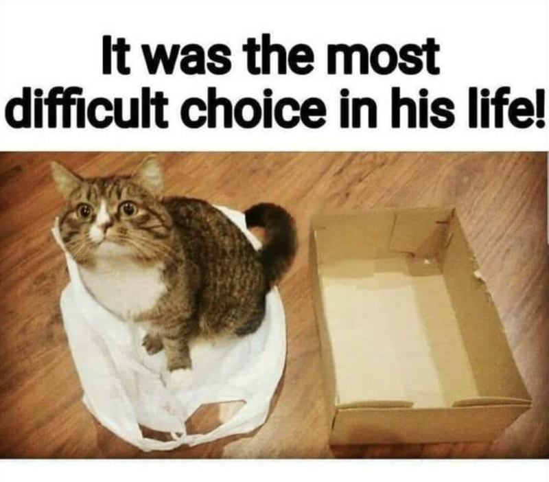 It was the most difficult choice in his life!