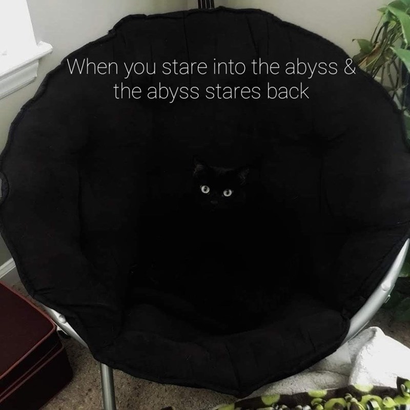 When you stare into the abyss & the abyss stares back