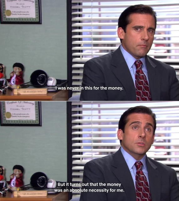 MSCNEL SCOTT "All Abound for Sale" MICHEL SCOTT "All Aboard for Sales I was never in this for the money. But it turns out that the money was an absolute necessity for me.