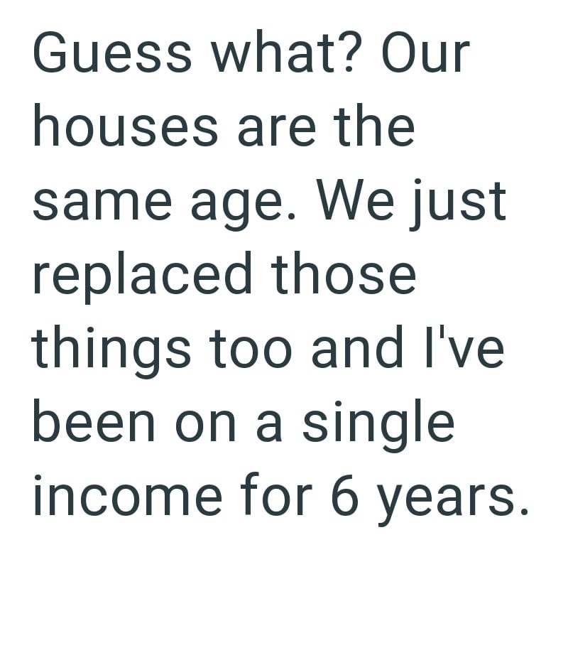 Guess what? Our houses are the same age. We just replaced those things too and I've been on a single income for 6 years.