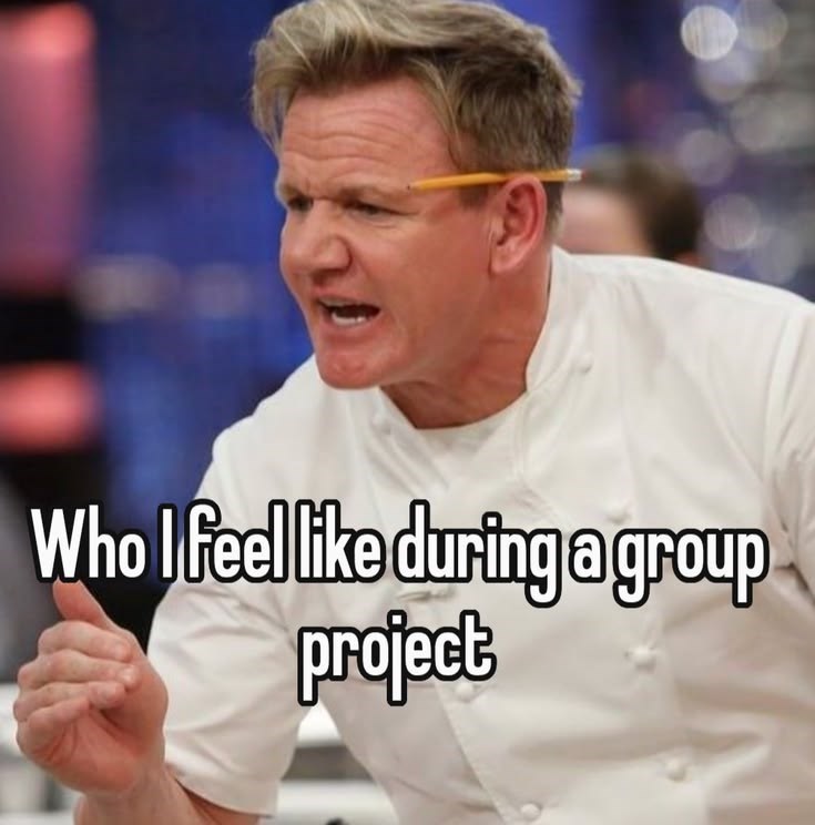 Who I feel like during a group project