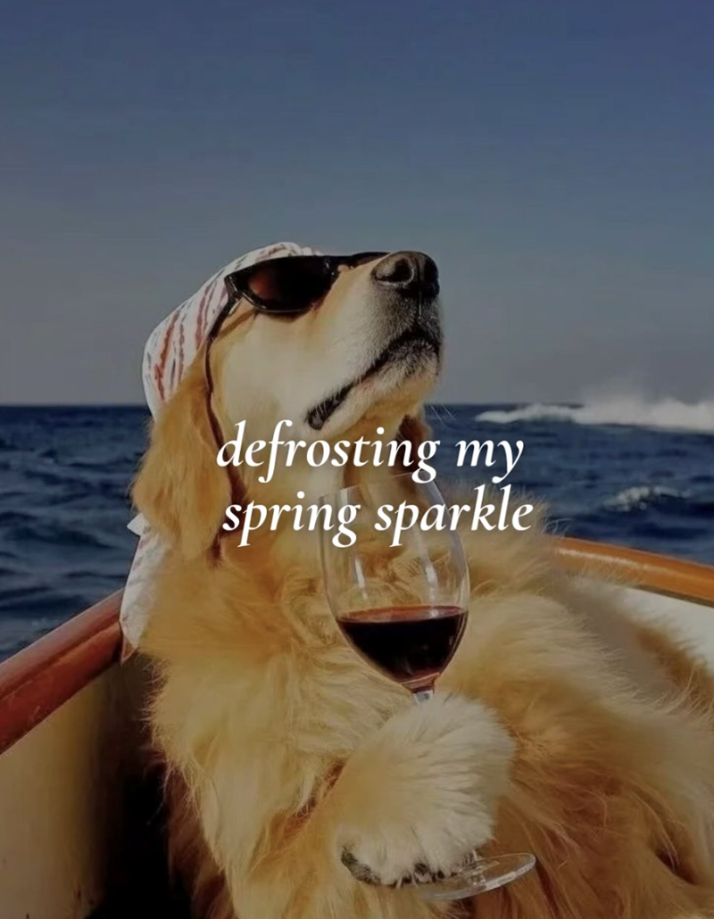 defrosting my spring sparkle