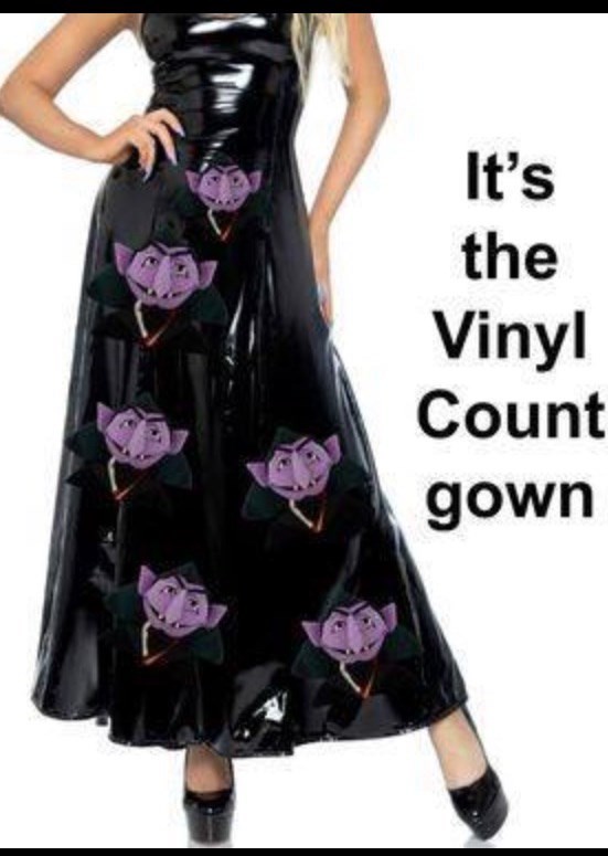 It's the Vinyl Count gown