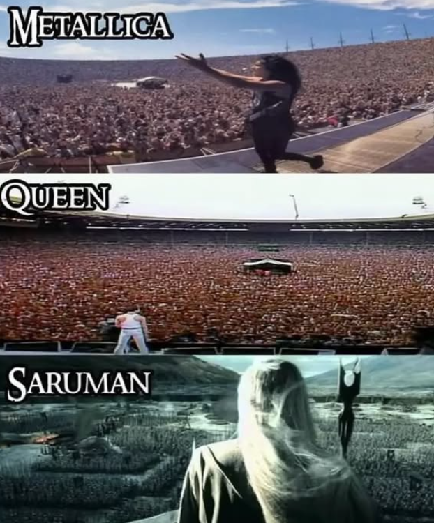 METALLICA QUEEN SARUMAN
