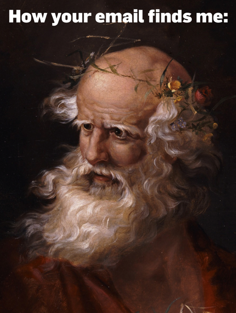 How your email finds me: