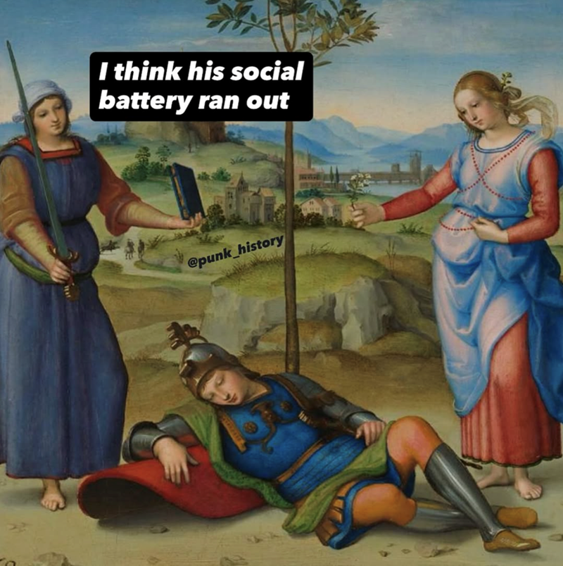 I think his social battery ran out @punk_history