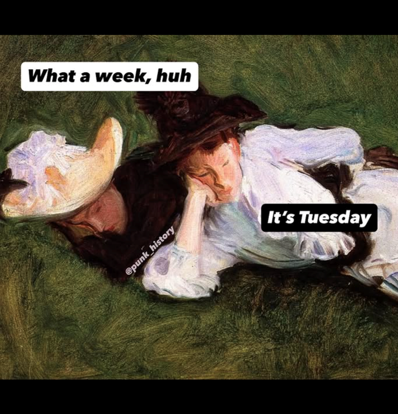 What a week, huh @punk_history It's Tuesday