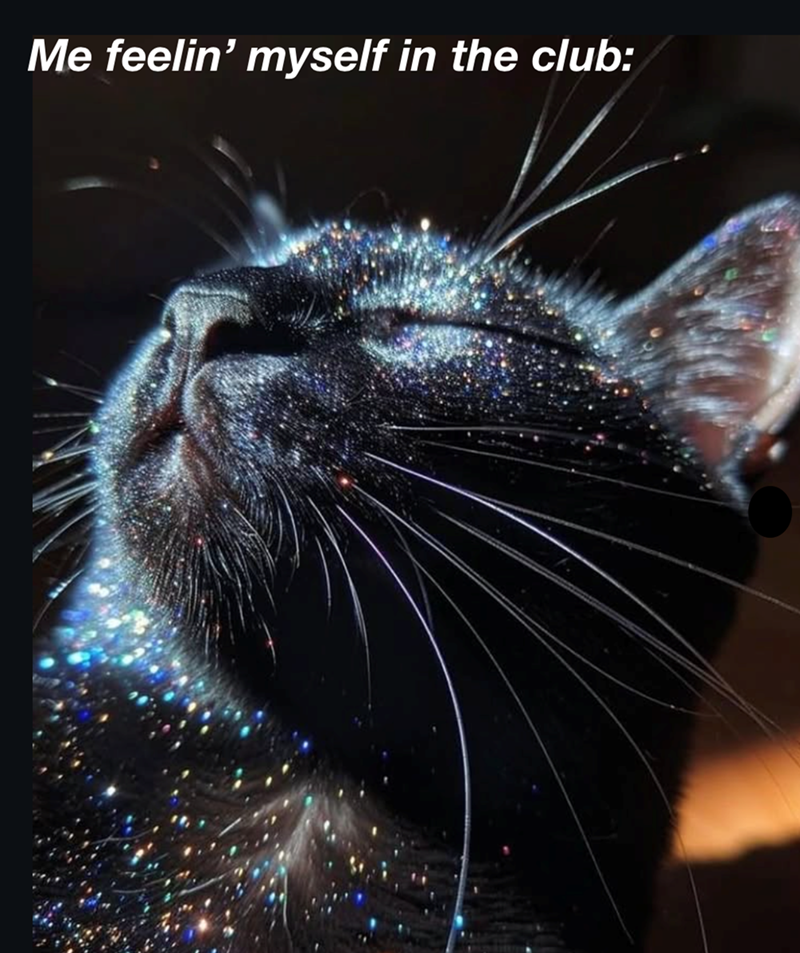 Me feelin' myself in the club: