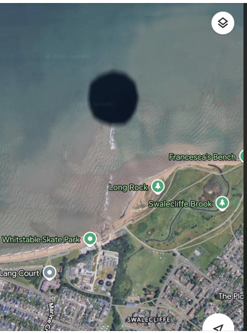 2025 Google Whitstable Skate Park Lang Court Marine Cr 202 Google 9 Francesca's Bench Long Rock Swalecliffe Brook SWALECLIFFE A The Pla