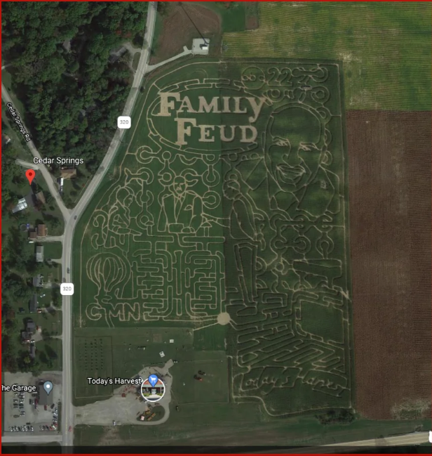 Cedar Springs Rd Cedar Springs 320 320 FAMILY FEUD 22 CMNZ Today's Harvest he Garage Today's Hapest