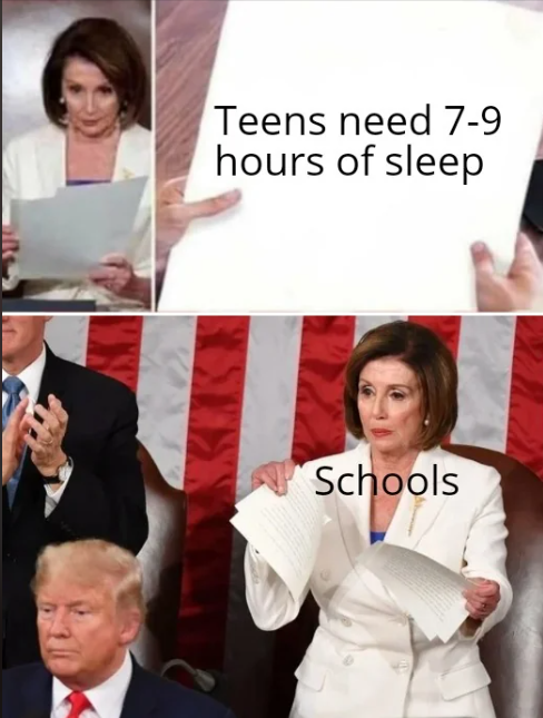 Teens need 7-9 hours of sleep Schools