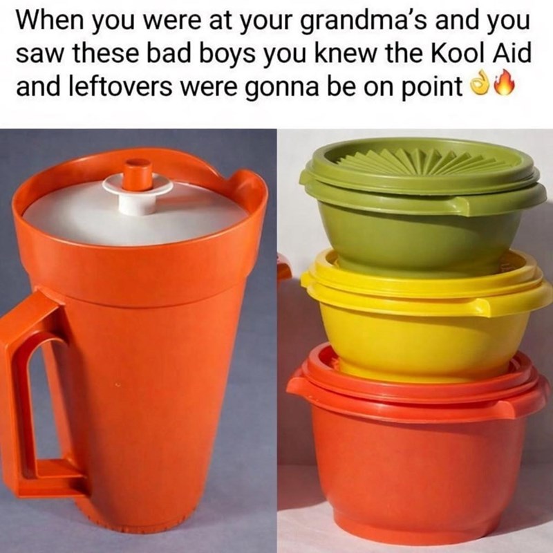 When you were at your grandma's and you saw these bad boys you knew the Kool Aid and leftovers were gonna be on point