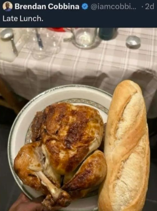 Brendan Cobbina @iamcobbi... .2d Late Lunch.