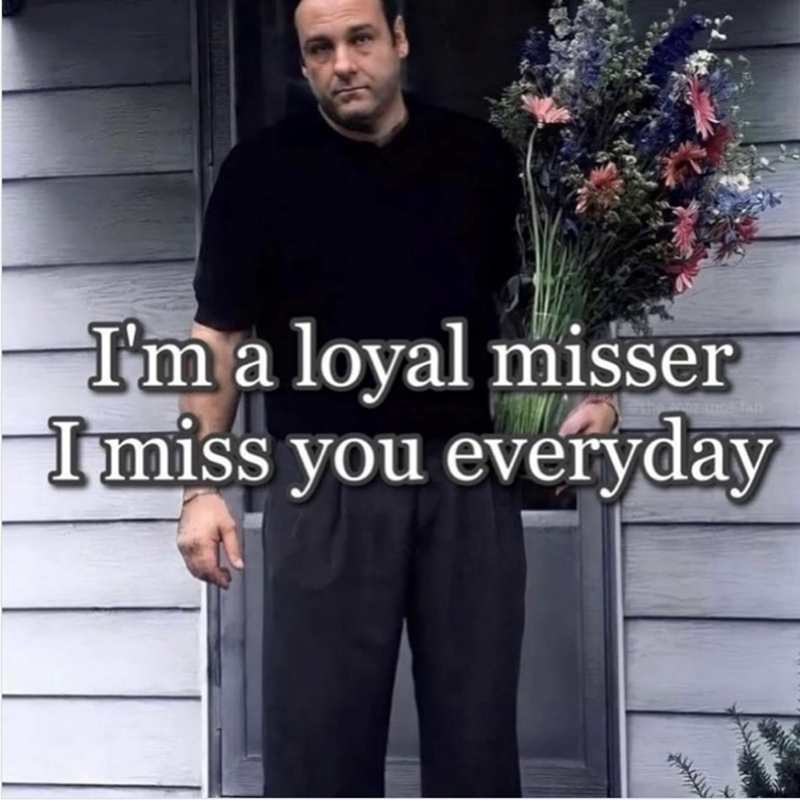 I'm a loyal misser I miss you everyday