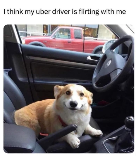 I think my uber driver is flirting with me