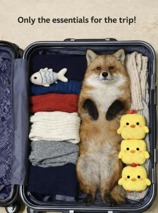 Only the essentials for the trip! BOD