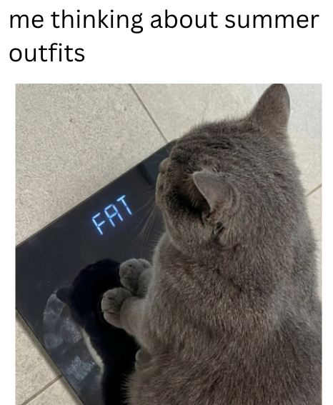 me thinking about summer outfits FAT
