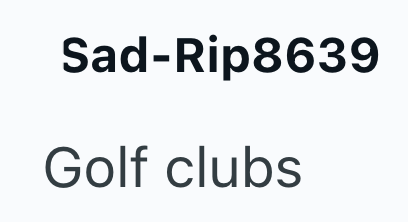 Sad-Rip8639 Golf clubs