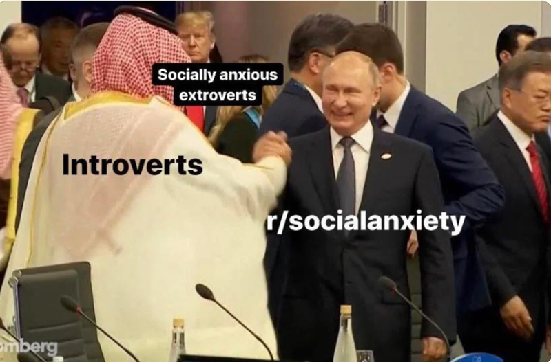 Omberg Socially anxious extroverts Introverts r/socialanxiety