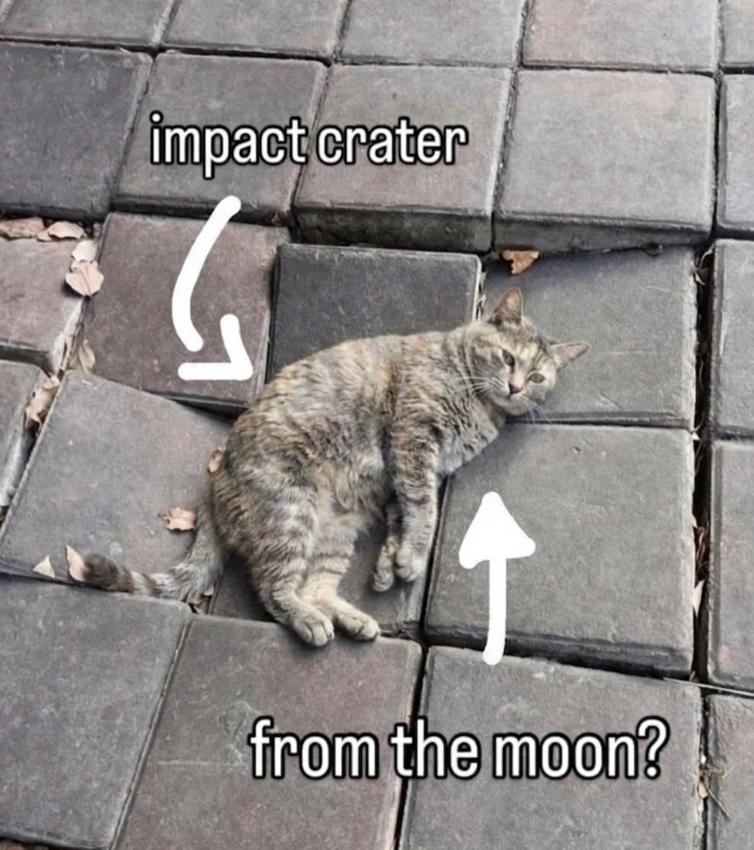 impact crater from the moon?