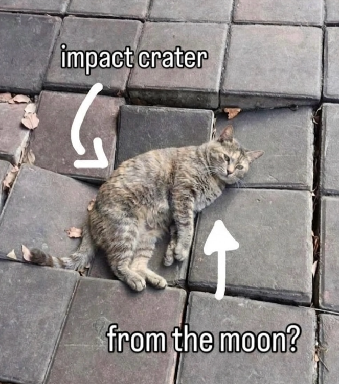 impact crater from the moon?