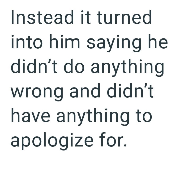 Instead it turned into him saying he didn't do anything wrong and didn't have anything to apologize for.