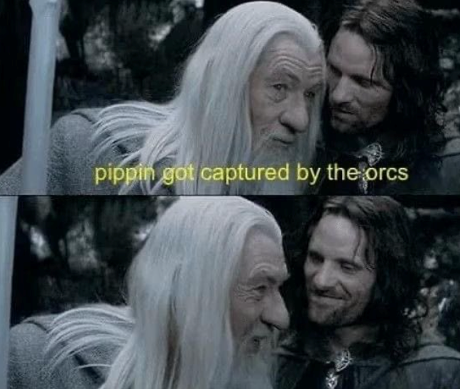 pippin got captured by the orcs