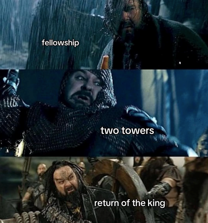 fellowship two towers return of the king