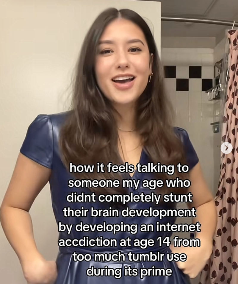how it feels talking to someone my age who didnt completely stunt their brain development by developing an internet accdiction at age 14 from too much tumblr use during its prime