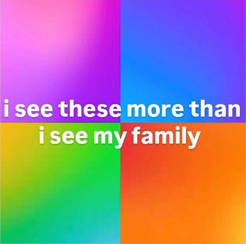 i see these more than i see my family