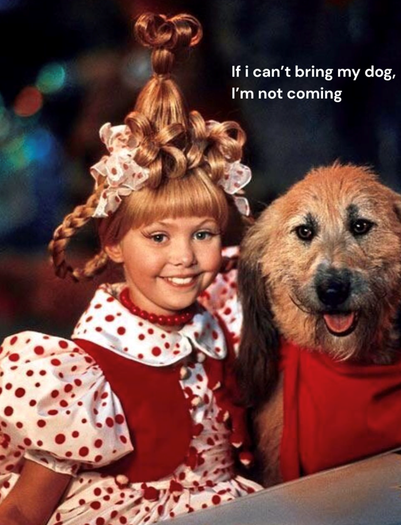 If i can't bring my dog, I'm not coming