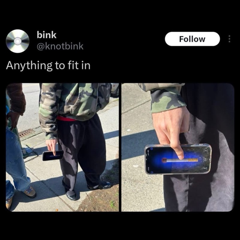 bink @knotbink Anything to fit in Follow fol