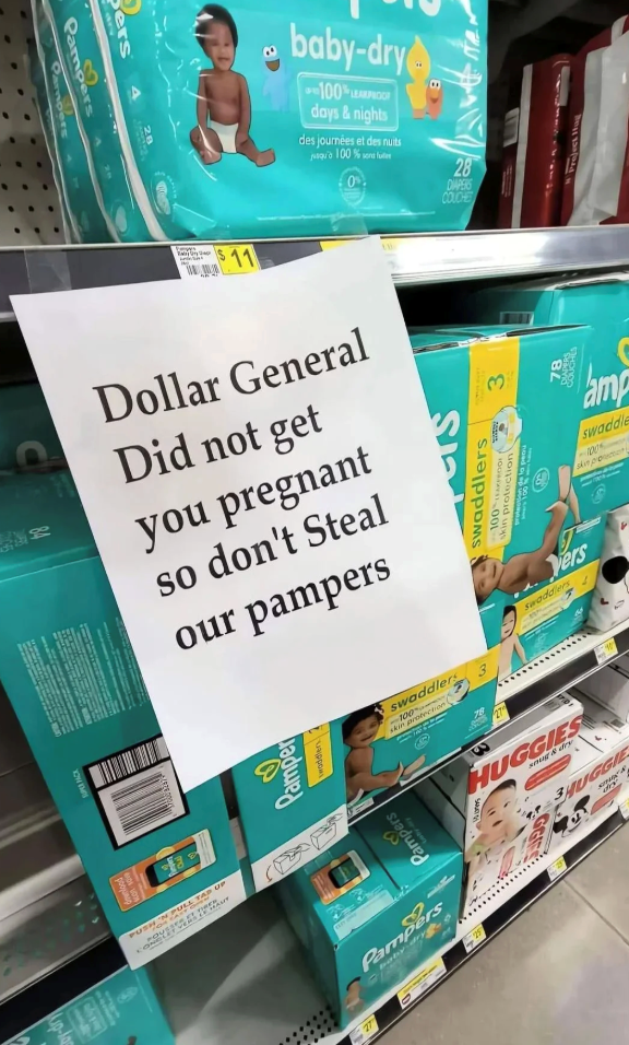 Mup- lood SUPER PACK a CONCLE TAP UP SAVERS LE MAL Pers Pampers $11 Dollar General Did not get you pregnant so don't Steal our pampers appon Pampers Pampers Lety swaddlers -100 skin protection: 27 baby-dry 100% LE LEAK PROOR days & nights des journées et des nuits qu'à 100% na fur 0% S swaddlers 1000 skin protection 3 HUGGIES sug&dry Vers Swaddlers 3HUGGIE 99 28 DIAPERS COUCHE 78 COTCHES Project Ha amp swaddle -100 skin proc