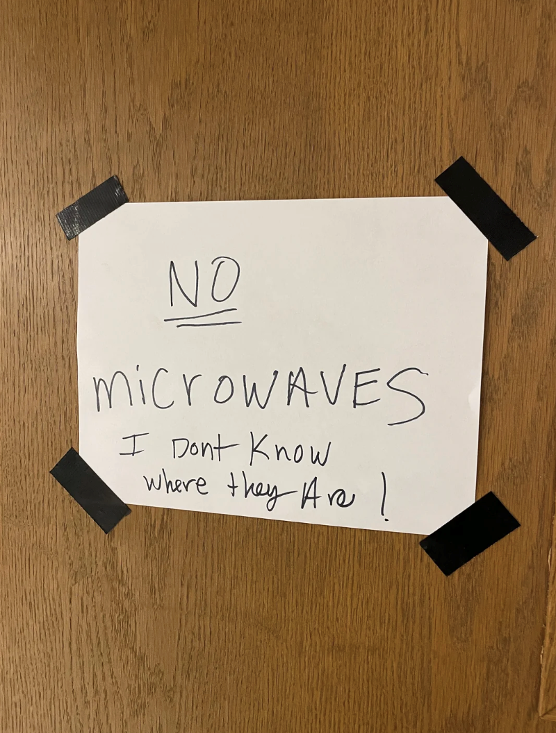NO microwaves I Dont Know where they Are !