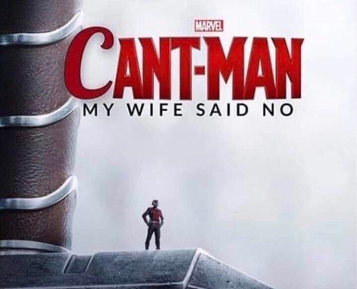 MARVEL CANT-MAN MY WIFE SAID NO