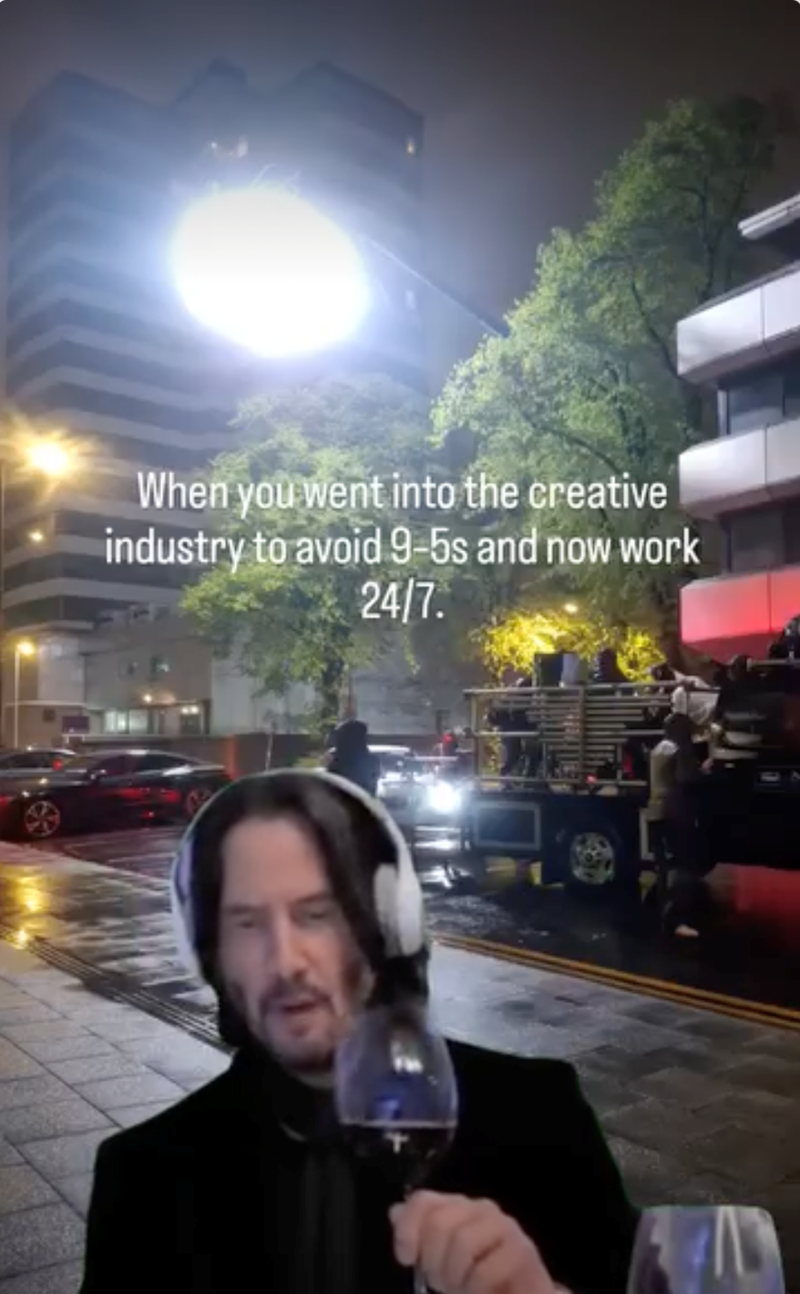 When you went into the creative industry to avoid 9-5s and now work 24/7. A