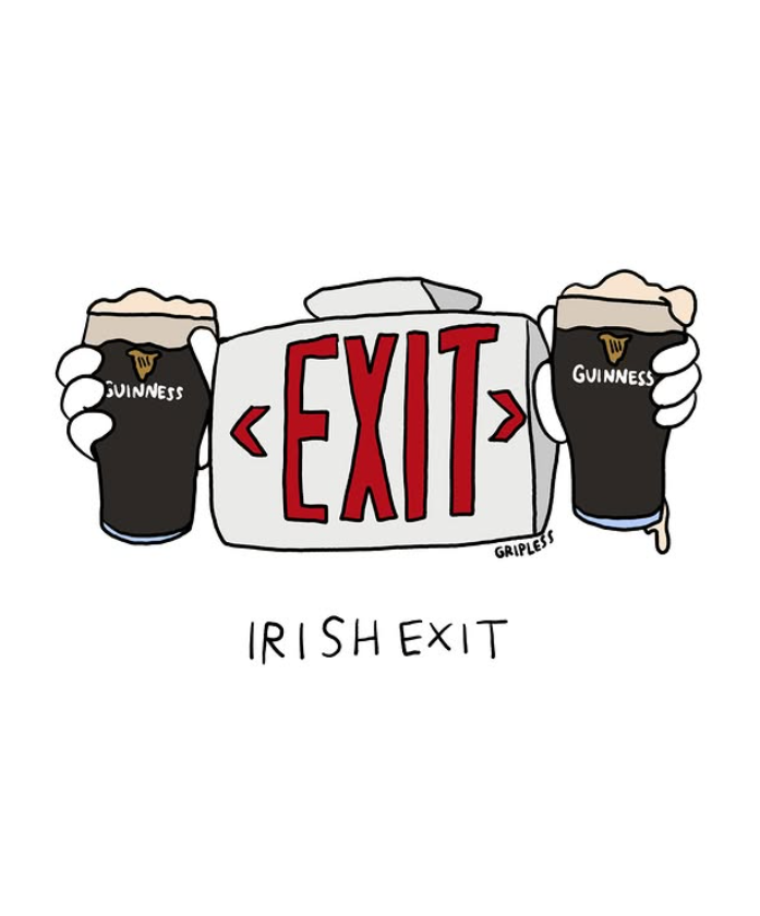 GUINNESS EXIT IRISH EXIT GRIPLESS GUINNESS