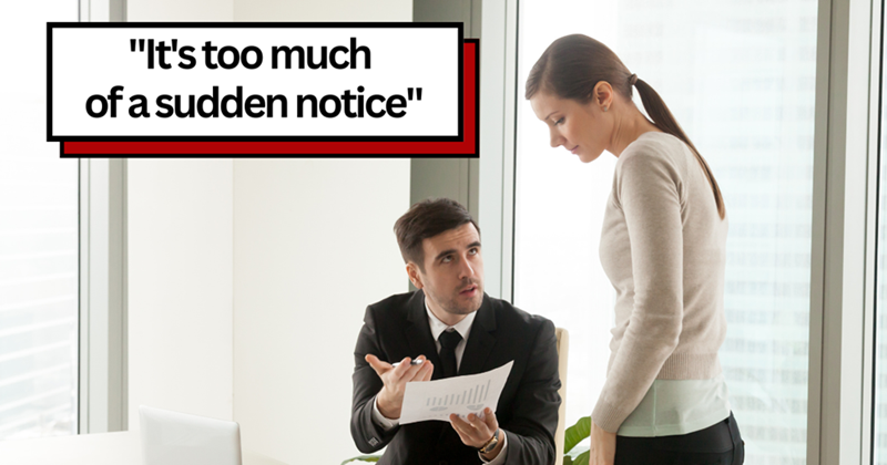 Boss reprimands employee in an office