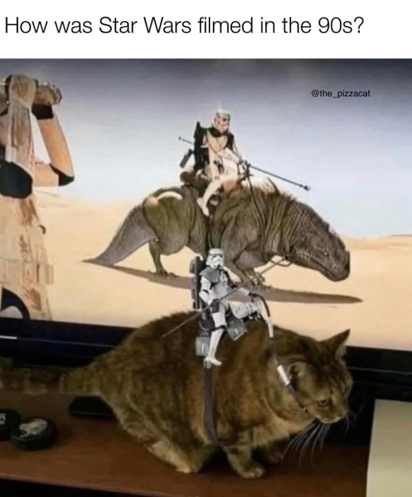 How was Star Wars filmed in the 90s? @the_pizzacat