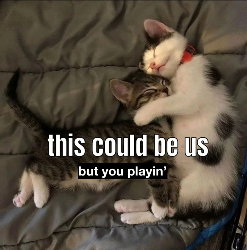 this could be us but you playin'