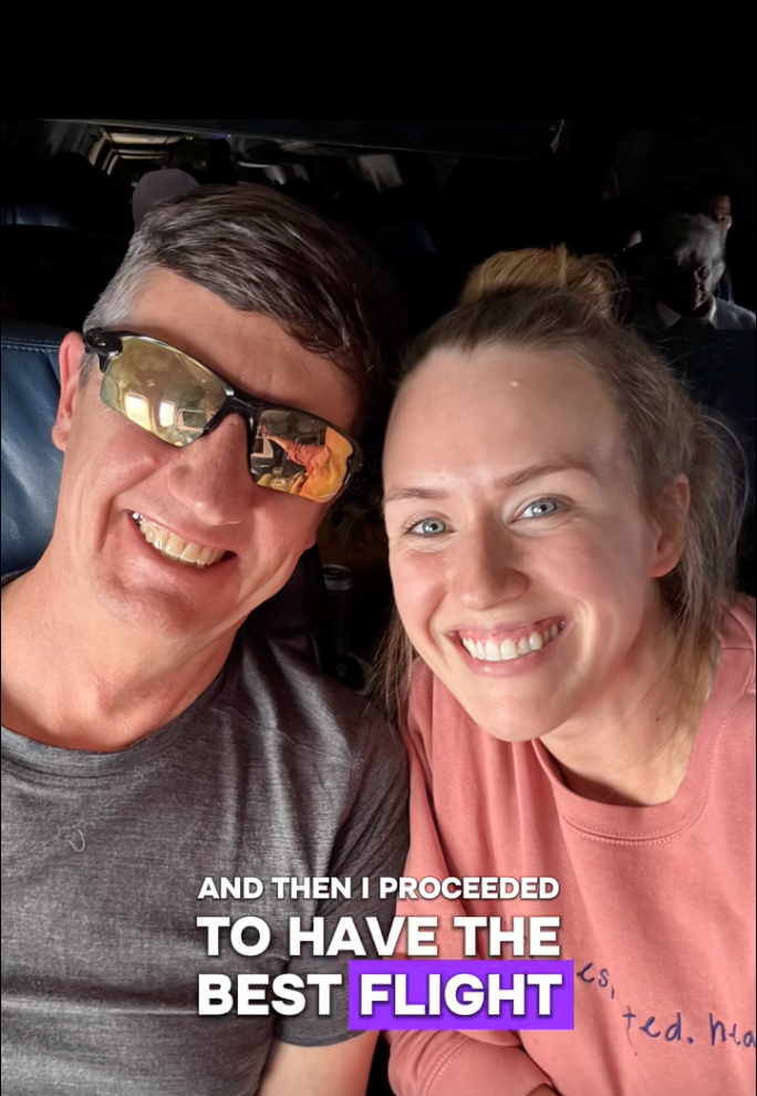 Influencer comes to the aid of a blind man and his service dog on a flight after getting harassed by a family with an untrained dog, helps him go viral: ‘Literally, the coolest guy ever!’