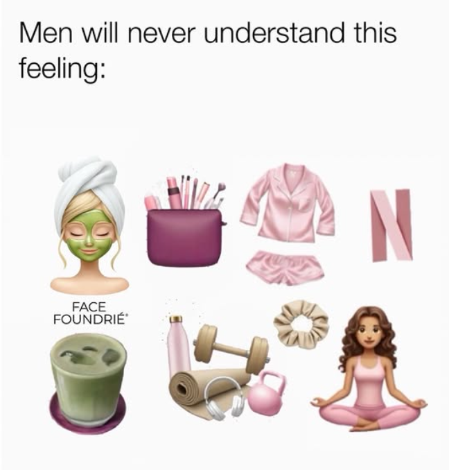 Men will never understand this feeling: FACE FOUNDRIE