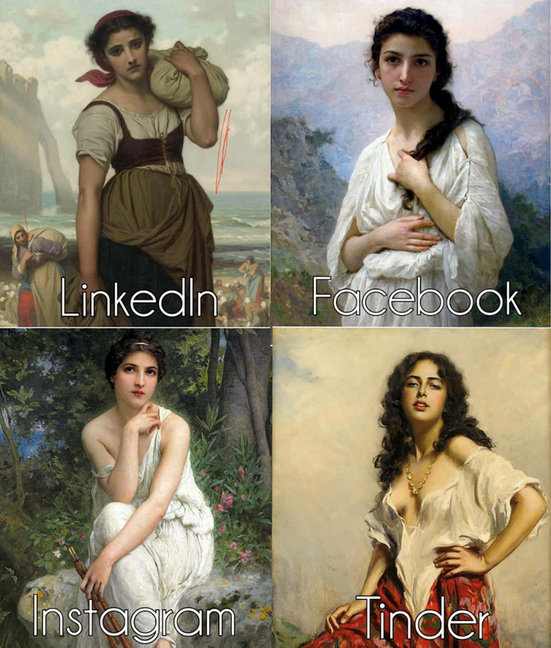 LinkedIn Facebook Instagram linder