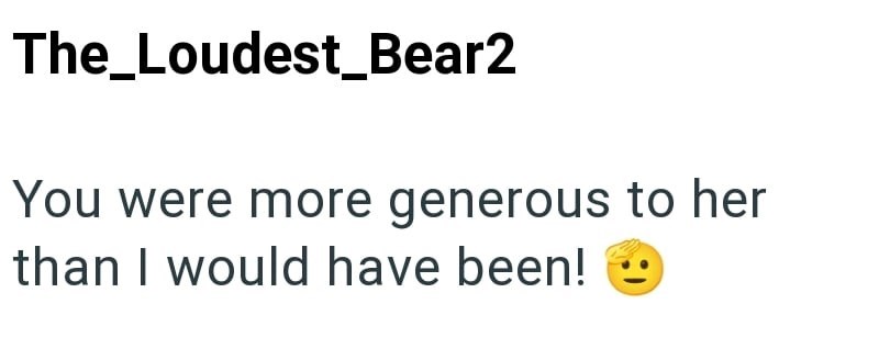 The_Loudest Bear2 You were more generous to her than I would have been!