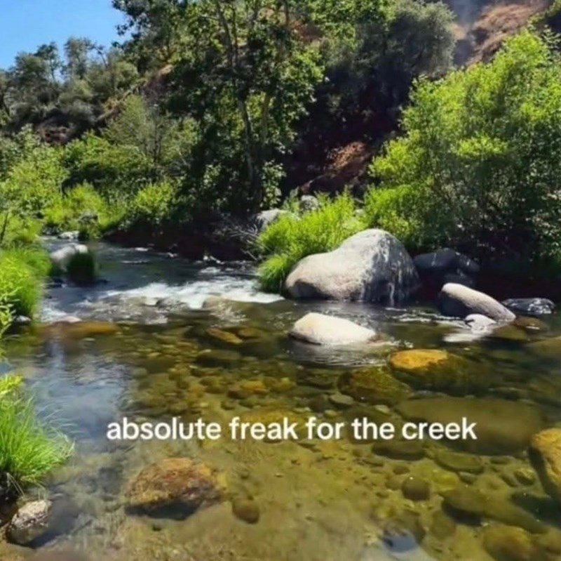 absolute freak for the creek