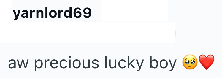 yarnlord69 aw precious lucky boy