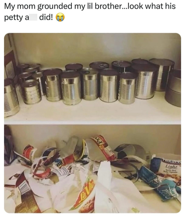 na Ba My mom grounded my lil brother...look what his petty a did! Pr Light