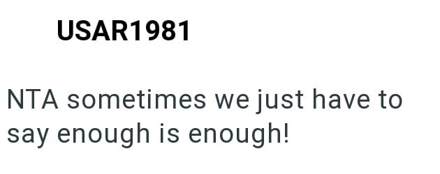 USAR1981 NTA sometimes we just have to say enough is enough!