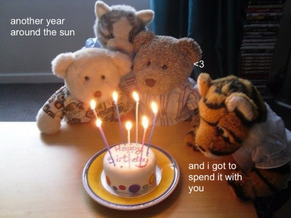 another year around the sun @luvicle <3 Happy Birtdy and i got to spend it with you